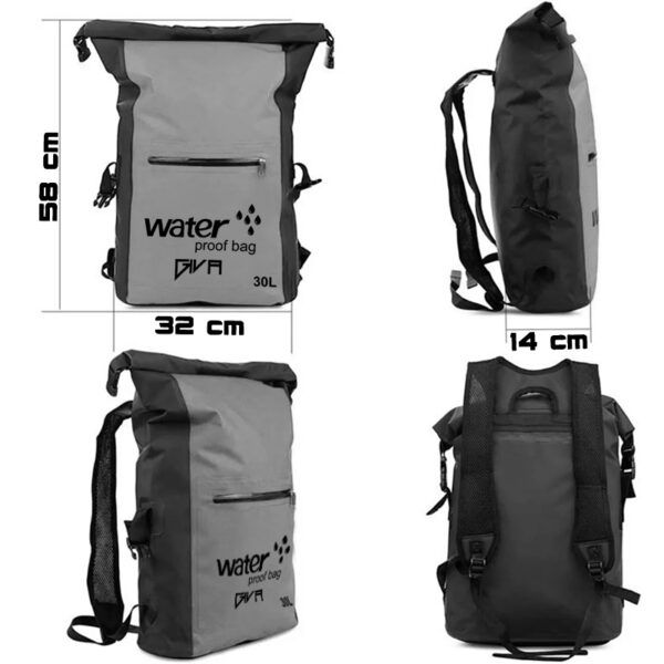 Morral Dry Bag Bolsa de Agua 30 Litros
