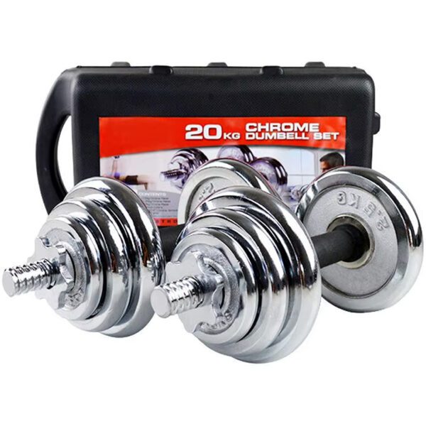 KIT DE PESAS 20KG CROMADO