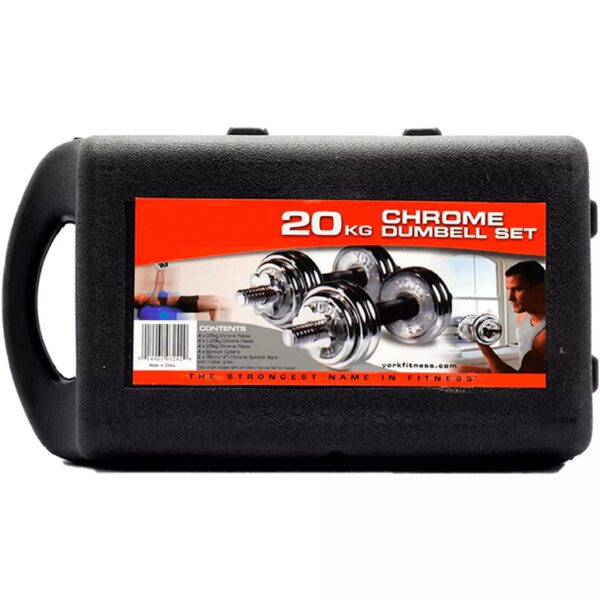 KIT DE PESAS 20KG CROMADO