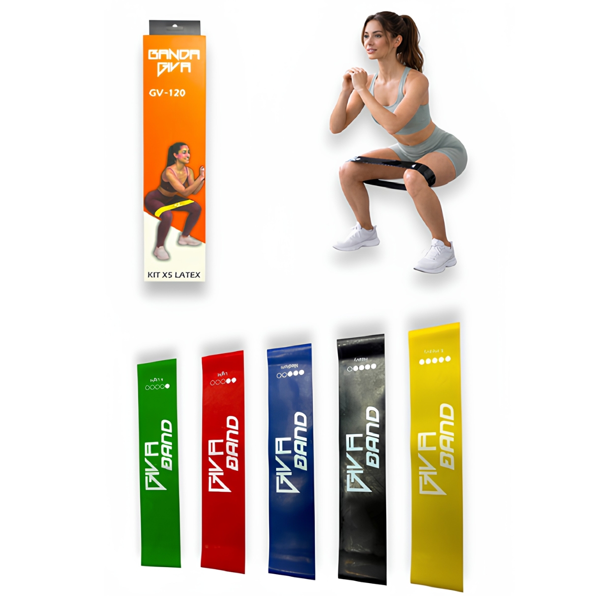 Kit 5 Bandas Elásticas